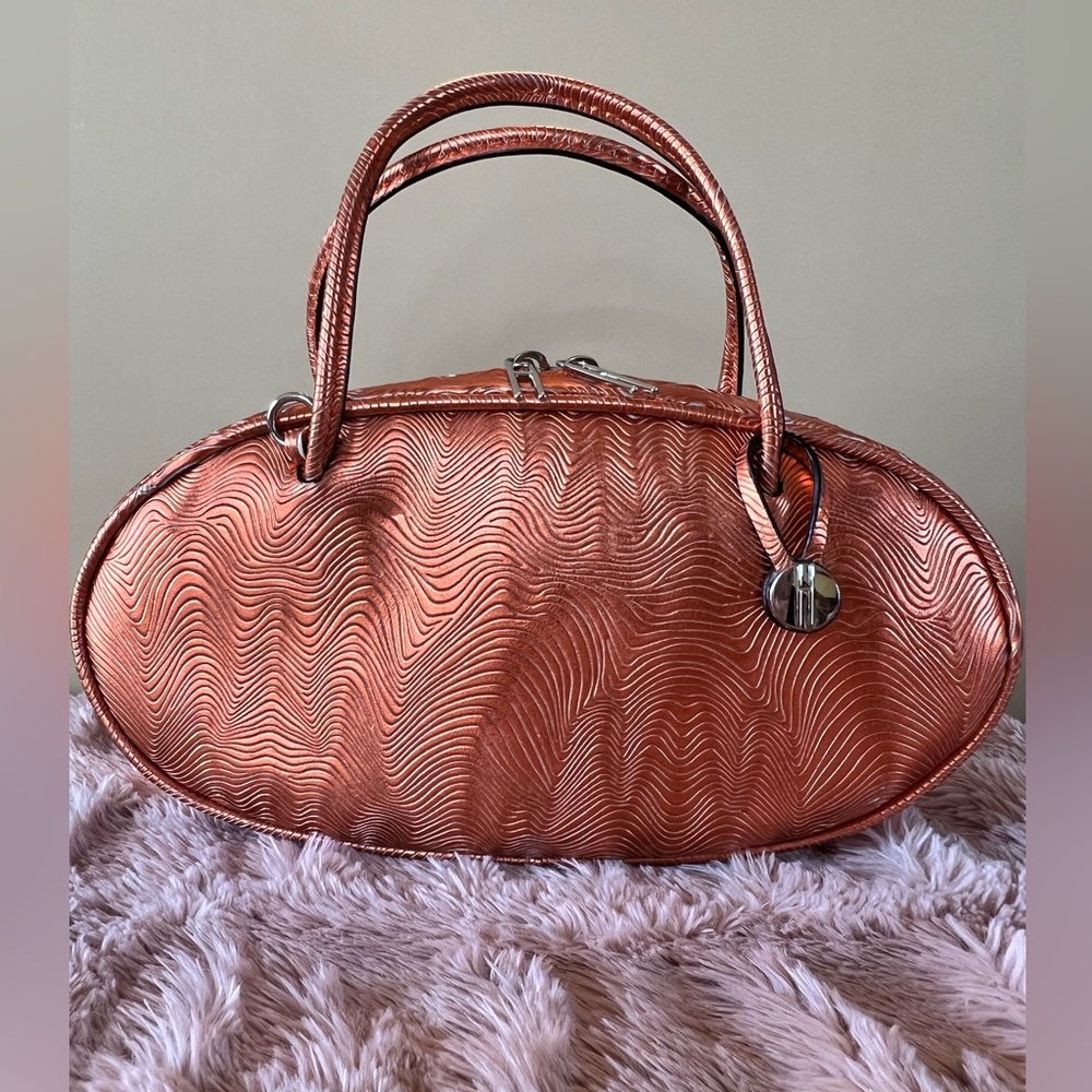 🧨 Rare Hayward Pill Box Bag in Copper 🧨 (Hard to find color and pattern)
